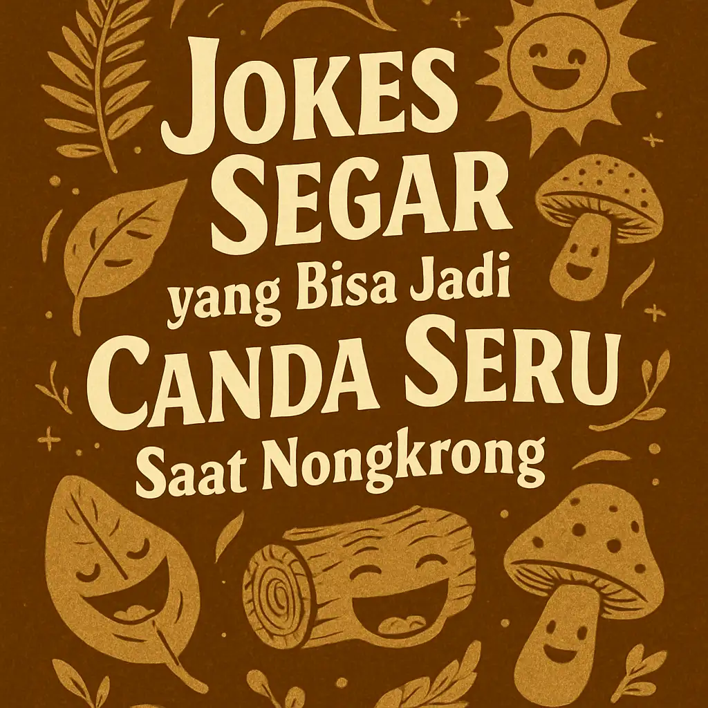 Jokes Segar yang Bisa Jadi Bahan Canda Seru Saat Nongkrong